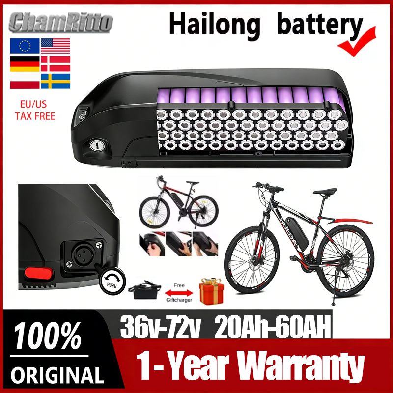 36V 48v 52v Electric Bicycle H - Ebike Battery 48V 20Ah Hailong review and price