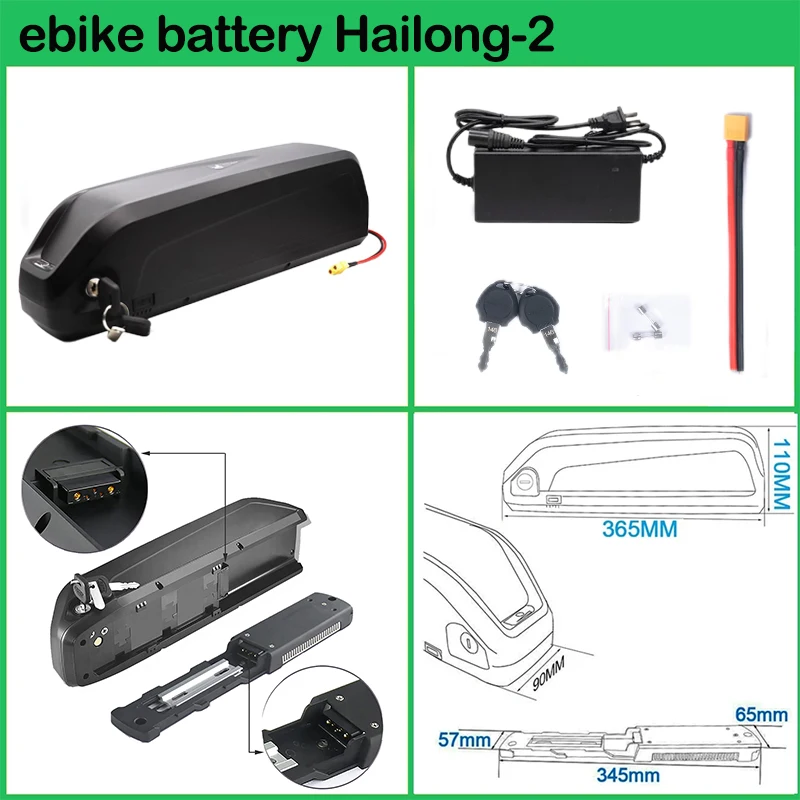 Hailong 36 52 60 72v 48v 20ah  - Ebike Battery 48V 20Ah Hailong review and price