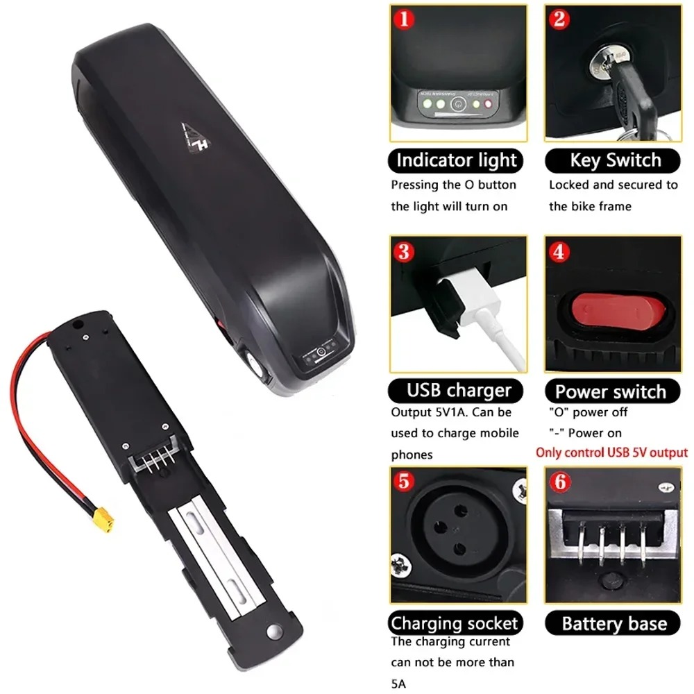 Electric Bicycle Battery Hailo - Ebike Battery 48V 20Ah Hailong review and price